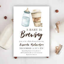 Een Baby is het brouwen van fles koffie Baby showe