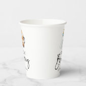 Een Baby is het brouwen van fles koffie glas Baby  Papieren Bekers (Links)