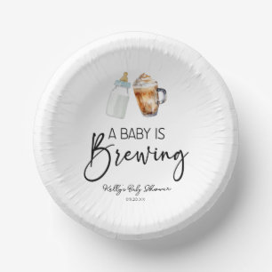 Een Baby is het brouwen van fles koffie glas Baby  Papieren Kommen