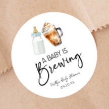 Een Baby is het brouwen van fles koffie glas Baby 