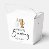 Een Baby is het brouwen van flessenglas Baby showe Bedankdoosjes (Achterkant)