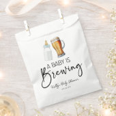 Een Baby is het brouwen van flessenglas Baby showe Bedankzakje (Geknipt)