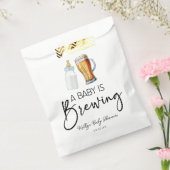 Een Baby is het brouwen van flessenglas Baby showe Bedankzakje (Gezegeld)