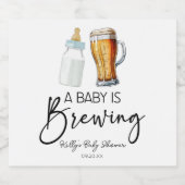 Een Baby is het brouwen van flessenglas Baby showe Bier Etiket (Enkel label)