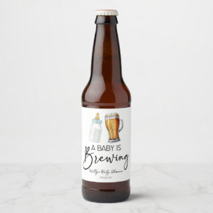 Een Baby is het brouwen van flessenglas Baby showe Bier Etiket