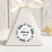 Een baby is het brouwen van Gothic Flowers tatt Ba Ronde Sticker