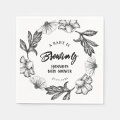 Een baby is het brouwen van Gothic Flowers tatt Ba Servet (Voorkant)