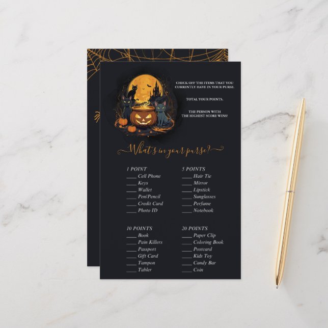 Een Baby is het brouwen van Halloween Baby shower  (Voorkant / Achterkant in situ)