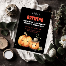 Een Baby is het brouwen van Halloween Baby shower