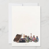 Een Baby is het brouwen van Halloween Cauldron Sho Kaart (Achterkant)