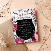 Een Baby is het brouwen van Halloween Flowers Baby Kaart