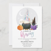 Een Baby is het brouwen van Halloween Spooky Baby Kaart (Voorkant)