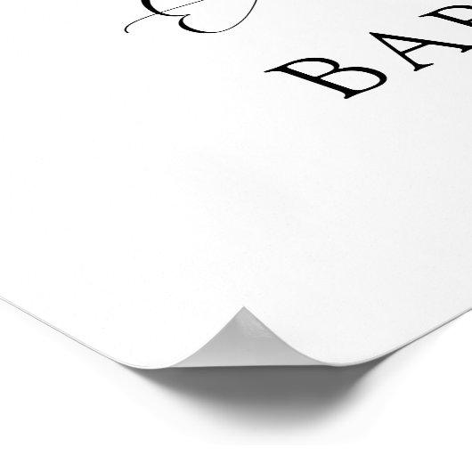 Een Baby is het brouwen van herfst pompoen Baby sh Poster (Hoek)