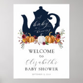 Een Baby is het brouwen van herfst pompoen Baby sh Poster (Voorkant)