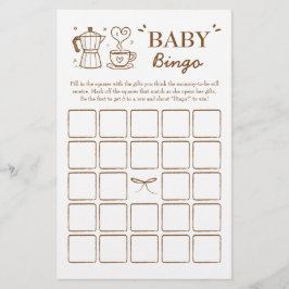 Een Baby is het brouwen van koffie Baby bingo spel