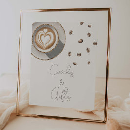 Een baby is het brouwen van koffie Baby shower Kaa Poster