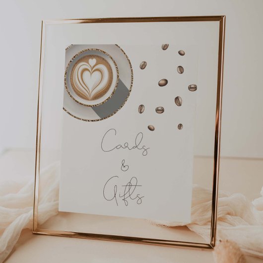 Een baby is het brouwen van koffie Baby shower Kaa Poster