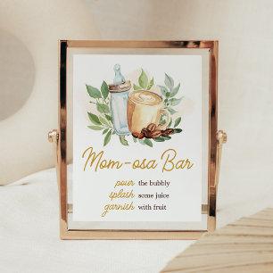 Een Baby is het Brouwen van Koffie Baby shower Moe Poster