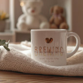 Een Baby is het brouwen van koffie Baby shower Mok