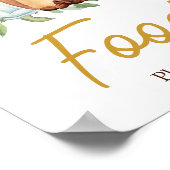 Een Baby is het brouwen van koffie Baby shower voe Poster (Hoek)