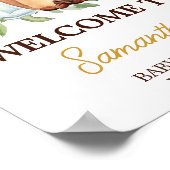 Een Baby is het Brouwen van koffie Baby shower Wel Poster (Hoek)