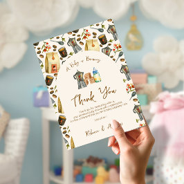 Een Baby is het brouwen van koffie espresso Baby s Bedankkaart