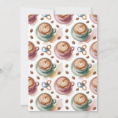 Een Baby is het brouwen van koffie & melk Baby sho Kaart (Achterkant)