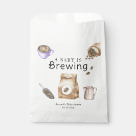 Een Baby is het brouwen van koffiekopje Baby showe Bedankzakje