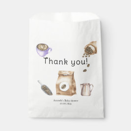 Een Baby is het brouwen van koffiekopje Baby showe Bedankzakje