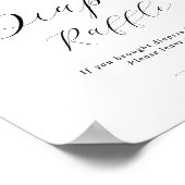 Een Baby is het brouwen van luier loterij teken Poster (Hoek)