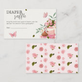 Een Baby is het brouwen van luier Raffle Baby show Informatiekaartje (Voorkant / Achterkant)