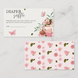 Een Baby is het brouwen van luier Raffle Baby show Informatiekaartje