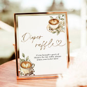 Een Baby is het brouwen van Luier Raffle Sign | Co Poster