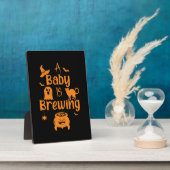 Een Baby is het brouwen van moederschap Halloween Fotoplaat (Zijkant)