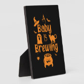 Een Baby is het brouwen van moederschap Halloween Fotoplaat (Zijkant)