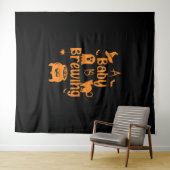 Een Baby is het brouwen van moederschap Halloween  Wandkleed (In Situ (horizontaal))