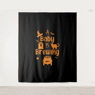 Een Baby is het brouwen van moederschap Halloween  Wandkleed