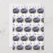 Een Baby is het brouwen van Paarse Halloween Baby  Kaart (Achterkant)