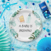 Een Baby is het brouwen van papier Bord (Feest)