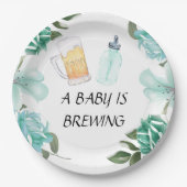 Een Baby is het brouwen van papier Bord (Voorkant)