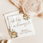 Een Baby is het brouwen van papier servetten koffi