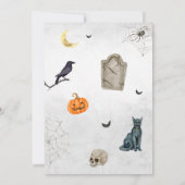 Een Baby is het brouwen van roze Halloween Baby sh Kaart (Achterkant)