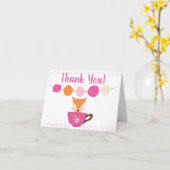 Een Baby is het brouwen van roze theekopje douche Kaart (Gele Bloem)