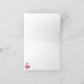 Een Baby is het brouwen van roze theekopje douche Kaart (Binnen)