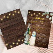 Een Baby is het brouwen van rustieke Bossen Baby s Kaart