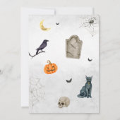 Een Baby is het brouwen van Sinaasappel Halloween Kaart (Achterkant)