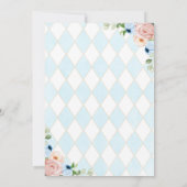 Een Baby is het brouwen van Tea Party Blue Baby sh Kaart (Achterkant)