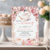 Een Baby is het brouwen van Tea Pumpkin Girl Baby  Kaart