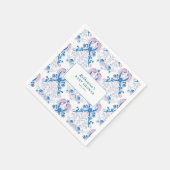 Een baby is het brouwen van theefeest floraal baby servet (Hoek)