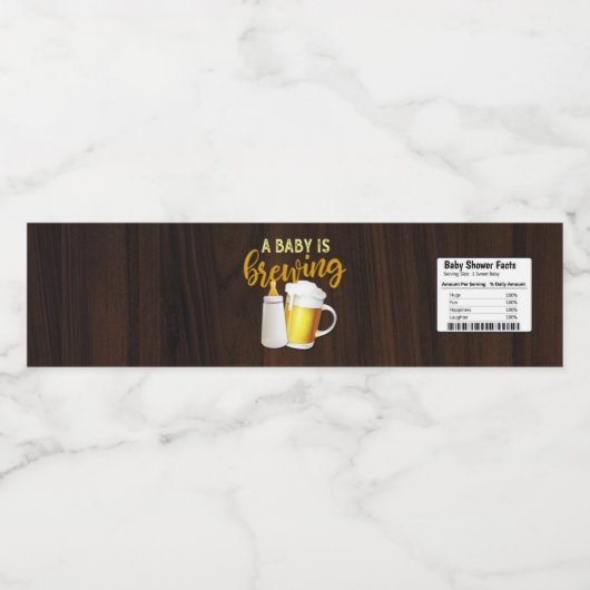 Een Baby is het brouwen van water flesetiket Waterfles Etiket (Enkel label)